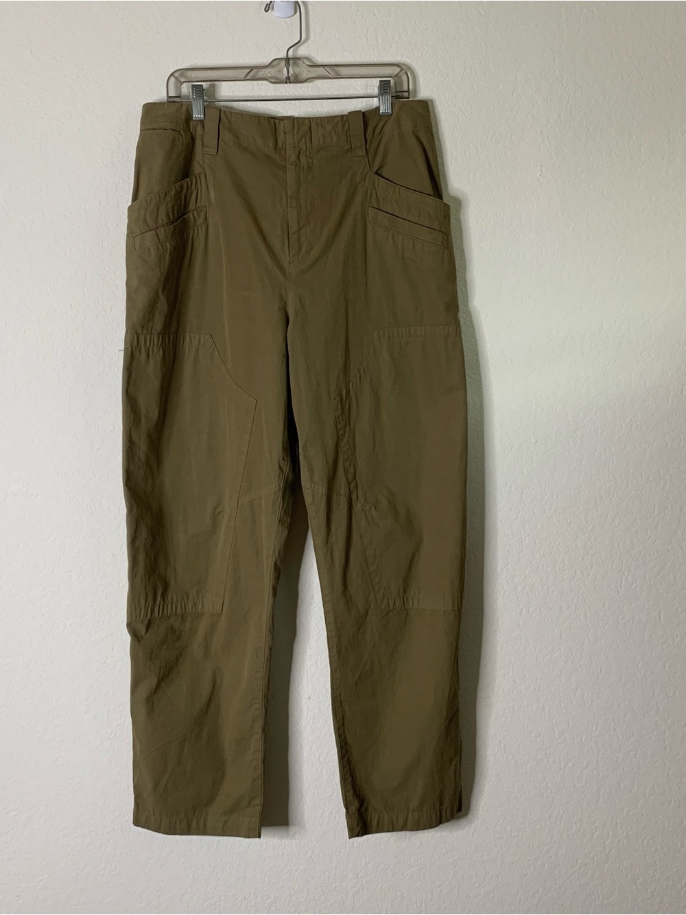 Rag&bone Olive Womens Malia cotton twill cargo pants 10